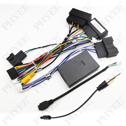 Adattatore per cablaggio radio con decodificatore CAN Bus Cavo connettore da 16 pin a 24 pin per Ford Focus F150 Explorer Fiesta con SYNC