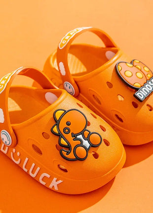 Bambino Kawaii Blu Cartone Animato Zoccoli Scarpe Estate Bambini Adorabile Dinosauro All'aperto Ragazzi Carini Sandalo Leggero Traspirante Scarpe Da Giardino Casual