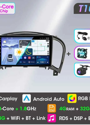 Srnubi Car Radio for Nissan Juke YF15 2010 - 2014 Carplay 4G Multimedia Video Player Navigation GPS WIFI Android Auto Autoradio