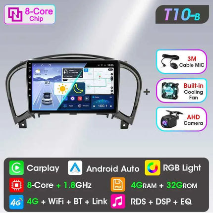 Srnubi Car Radio for Nissan Juke YF15 2010 - 2014 Carplay 4G Multimedia Video Player Navigation GPS WIFI Android Auto Autoradio