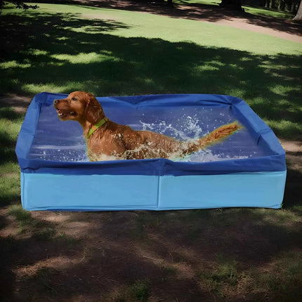 Piscina Pieghevole per Animali Domestici in PVC, Vasca Pieghevole per Cani, Vasca da Bagno Antiscivolo per Cuccioli, per Casa e Giardino, per Cani e Gatti