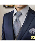 Set Cravatta e Fazzoletto Uomo Colorato 160cm - Accessori Matrimonio