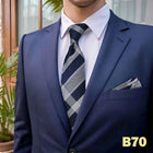 Set Cravatta e Fazzoletto Uomo Colorato 160cm - Accessori Matrimonio