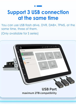 Hizpo 10.1" Universal CarPlay Android Auto Radio For VW Volkswagen Fiat Renault Nissan Hyundai 4G Car Multimedia Autoradio 1 Din