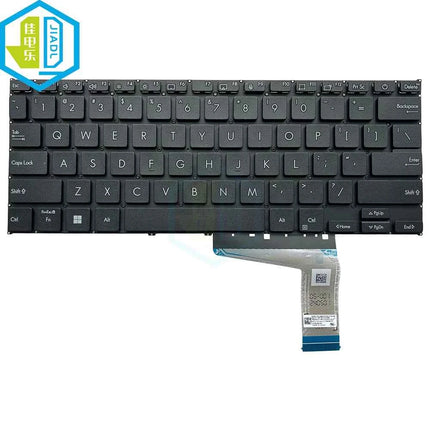FR LA US SP Silver Black Backlight Keyboard For ASUS Vivobook X1402ZA X1404 X1405 X1403 Laptop Backlit Keyboards silver keycaps