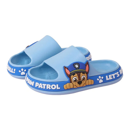 Paw Patrol Chase Zoccoli per bambini Scarpe per bambini per interni ed esterni, Decorazione traspirante con suola antiscivolo ad asciugatura rapida, comode pantofole