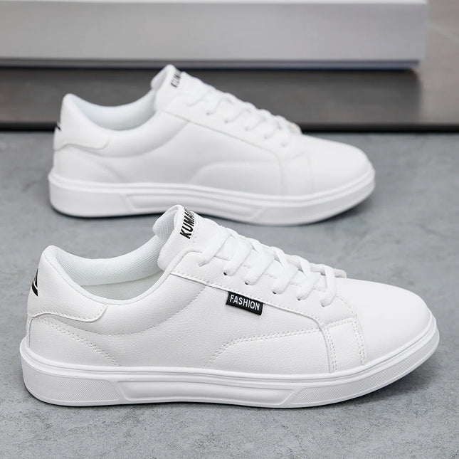 Scarpe da uomo comode casual per donna sneakers in pelle bianca leggere da passeggio piatte sport all'aria aperta corsa tennis zapatillas