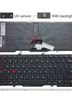 US English NEW Laptop Keyboard For DEll Latitude 3400 5400 5401 5402 5410 5411 7400 7410 P98G