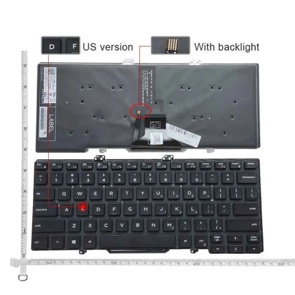 US English NEW Laptop Keyboard For DEll Latitude 3400 5400 5401 5402 5410 5411 7400 7410 P98G