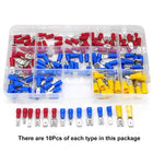 Connettore cavo isolato Cavo elettrico a crimpare Anello di testa a forcella Set anello Cappe a crimpare elettriche Terminali arrotolati Kit assortito
