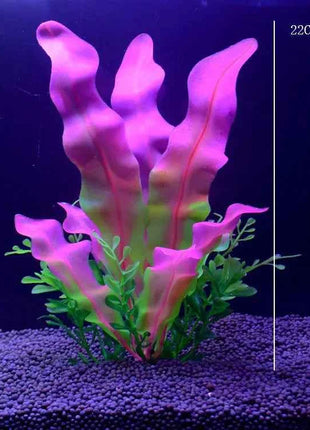 Artificial Aquarium Decor Plants Water Weeds Ornament Aquatic Fish Tank Simulation Grass Flower Decoration Accessories