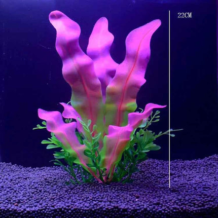 Artificial Aquarium Decor Plants Water Weeds Ornament Aquatic Fish Tank Simulation Grass Flower Decoration Accessories