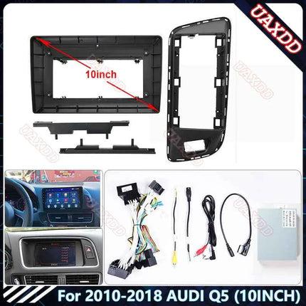 Telaio della Fascia dell'autoradio per AUDI Q5 2010-2018 pannello Stereo da 10.1 pollici cablaggio adattatore per cavo di alimentazione Decoder Canbus