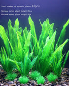 Artificial Aquarium Decor Plants Water Weeds Ornament Aquatic Fish Tank Simulation Grass Flower Decoration Accessories
