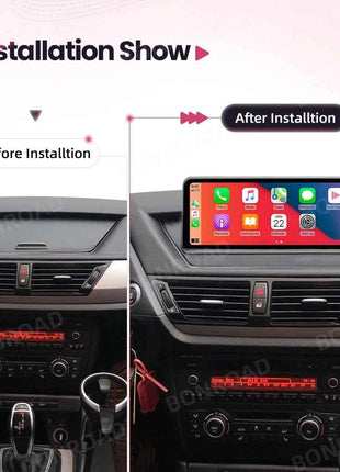 BONROAD Wireless Carplay Android auto Multimedia Player Car Radio For BMW X1 E84 Touch Screen With Bluetooth GPS Navigation