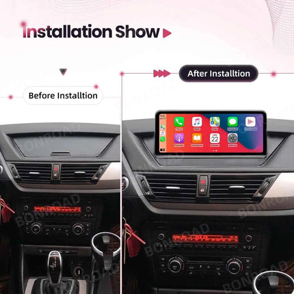 BONROAD Wireless Carplay Android auto Multimedia Player Car Radio For BMW X1 E84 Touch Screen With Bluetooth GPS Navigation