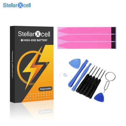 StellarXcell Diagnostic Battery show genuine part no pop up message for iphone 12mini 13Pro 14Plus 15Promax battery replacement