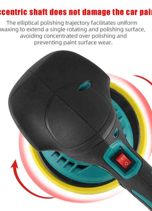 Utensile Elettrico a 6 Velocità per Lucidatura, Pulizia, Ceratura, Levigatura del Legno e Rimozione della Ruggine, Compatibile con Batterie Makita ﻿   Lucidatrice per Auto Senza Fili