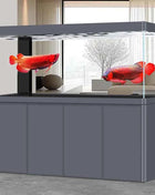 Glass Aquariums for Indoor Fish Large Freshwater FishTanks Full Set Frameless Houseuse Fish Tanks