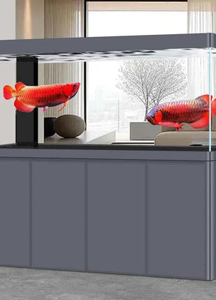 Glass Aquariums for Indoor Fish Large Freshwater FishTanks Full Set Frameless Houseuse Fish Tanks