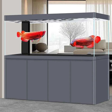 Glass Aquariums for Indoor Fish Large Freshwater FishTanks Full Set Frameless Houseuse Fish Tanks