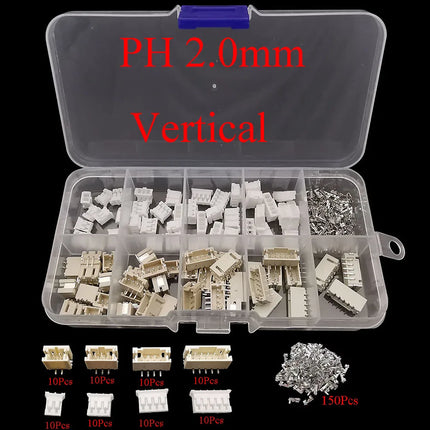 1 scatola SH 1.0/JST 1.25/ZH 1.5/PH 2.0/XH 2.54 Spina maschio Presa femmina Kit terminale alloggiamento Connettore intestazione pin orizzontale verticale