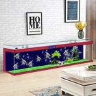 cc182l TV Cabinet Fish Tank Tea Table Integrated Aquarium Living Room Home Super White Glass Fish Globe