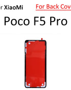For Xiaomi Poco F5 F6 M6 X6 Pro Mi Civi 1S 2 3 4G LCD Display Back Cover Housing Sticker Tape Adhesive Parts