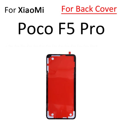 Per Xiaomi Poco F5 F6 M6 X6 Pro Mi Civi 1S 2 3 4G Display LCD Schermo Posteriore Della Copertura Dell'alloggiamento Adesivo Nastro Colla Parti