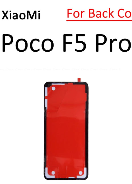 Per Xiaomi Poco F5 F6 M6 X6 Pro Mi Civi 1S 2 3 4G Display LCD Schermo Posteriore Della Copertura Dell'alloggiamento Adesivo Nastro Colla Parti