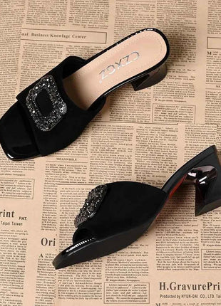 Cresfimix sapatos femininas donna casual di alta qualità primavera peep toe comfort sandali tacco alto signora scarpe estive nere ab714