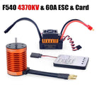 1:10 1:12 1:14 RC Part Waterproof F540 3300KV 4370KV Brushless Motor W/60A ESC for Wltoys 144001 124019 RC 124018 Truck Buggy