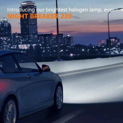 OSRAM Night Breaker 220 Car Lamps H4 H7 H11 Halogen Headlight +220% Power Bright +150m Long Beam Original Light 12V Germany, 2x
