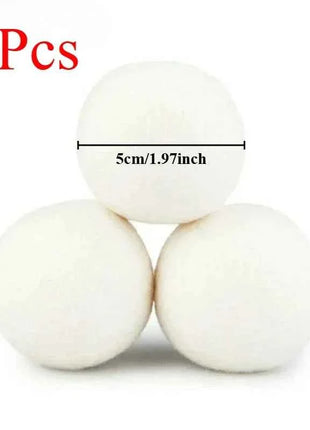 Palline Asciugatrice in Lana Naturale Riutilizzabili - Ammorbidente Ecologico per Lavatrice