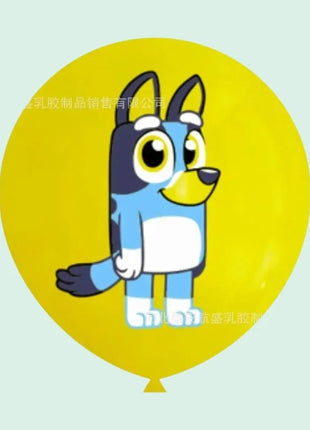 Palloncini in Lattice Bluey Cartoon 12 Pezzi Design Bingo Palloncini per Feste Compleanno Baby Shower Festival Decorazione Casa Interni ed Esterni