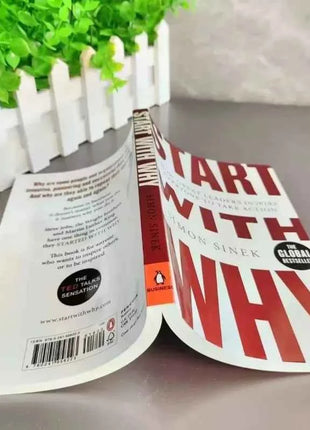 Trova il tuo motivo e inizia con il perché di Simon Sinek, libro motivazionale di gestione e leadership aziendale, in inglese, in brossura.
