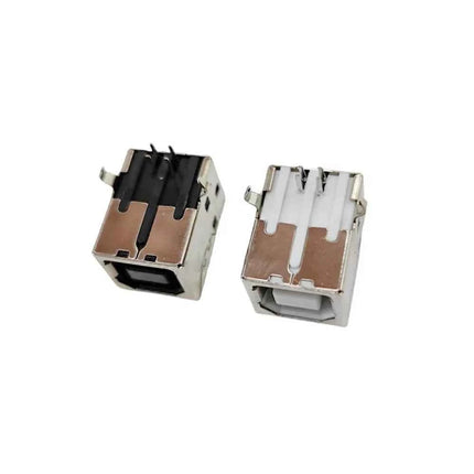 5 pezzi connettore USB 2.0 tipo B presa femmina riparazione interfaccia stampante per saldatura PCB ad angolo retto