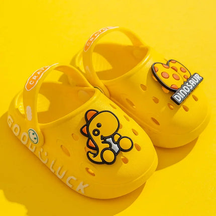 Bambino Kawaii Blu Cartone Animato Zoccoli Scarpe Estate Bambini Adorabile Dinosauro All'aperto Ragazzi Carini Sandalo Leggero Traspirante Scarpe Da Giardino Casual