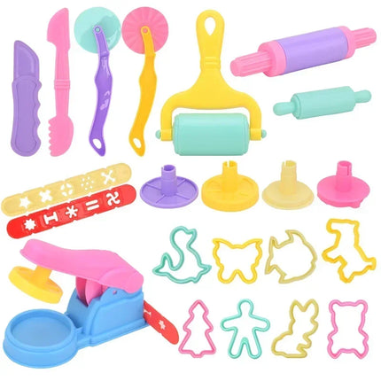 Creativo 3D Plastilina Stampo Modellazione di Argilla Accessori FAI DA TE Gioco Pasta Noodle Tool Kit Set di Plastica Coltello Stampo Giocattolo Educativo Per Bambini