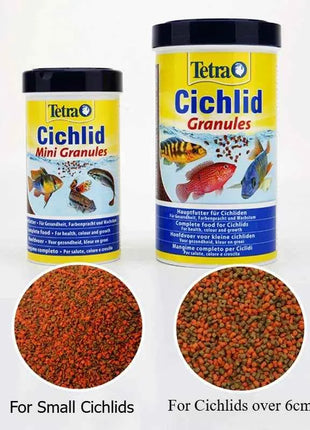 Tetra Cichlid Granules Water Premium Formula Tropical Ornamental Fish Food