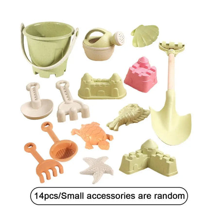 Set di giocattoli da spiaggia per bambini, in plastica resistente, set di giochi estivi per piscina e spiaggia, strumenti per giocare sulla sabbia all'aperto per ragazzi e ragazze, giocattolo da spiaggia