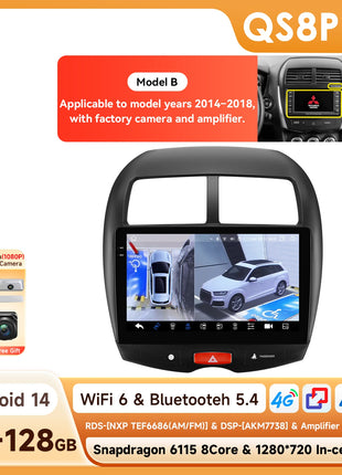 Hizpo 10.1" Car Radio Intelligent Systems For Mitsubishi ASX 1 2010 - 2018 Multimedia CarPlay Android Auto GPS No 2 din 2din DVD