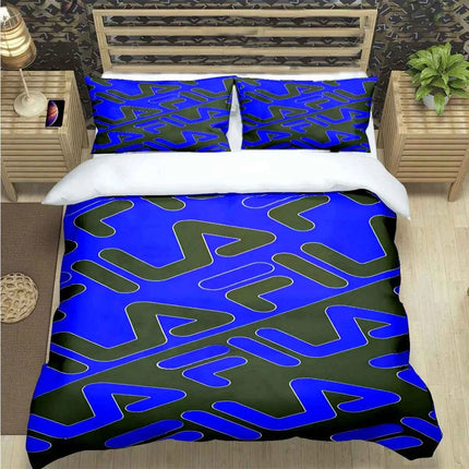 Hot Logo Print Bedding Sets Bed Supplies Set  Comforter Set  Teens Girls Cartoon Twin Single Kid  F-Fila Luxury Gift
