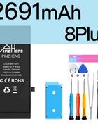 PINZHENG Real High Capacity Battery For iPhone 8 Plus SE 5S 6 6S 7 X Xr Xs Max Phone Replacement Batteries Warranty One Year