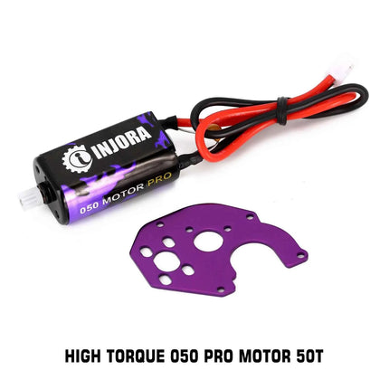 INJORA 050 Brushed Motor 50T 66T 88T Upgrade for 1:24 RC Crawler Axial SCX24 AXI90081 AXI00002 AXI00004 Gladiator Bronco