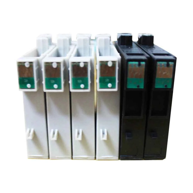 6 Pack T0487 Ink Cartridges for Compatible Epson T0481 T0482 T0483 T0484 T0485 T0486 Stylus R290 R200 R300 RX500 RX620 Printer