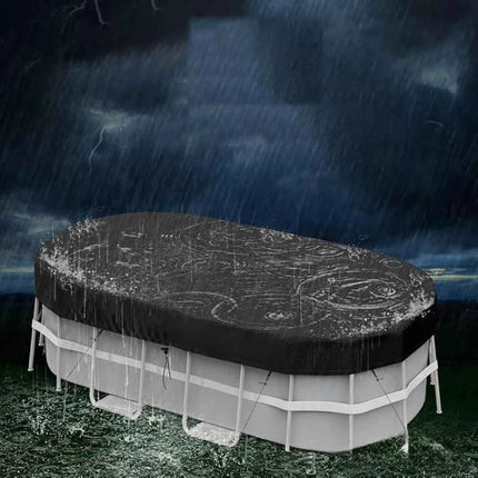 Copertura per piscina rettangolare Protezione impermeabile per piscine ovali e gonfiabili fuori terra Dimensioni da 7 x 10 x 16 piedi