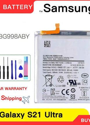 Genuine New Battery EB-BG998ABY EB-BG996ABY EB-BG991ABY For Samsung Galaxy S21 S21 Ultra S21+ S21 Plus Batteria Batteries+Tools