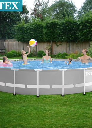 Piscina Rotonda Intex con Struttura Rinforzata per Bambini, Famiglie, Adulti e Neonati, Ideale anche come Laghetto per Pesci