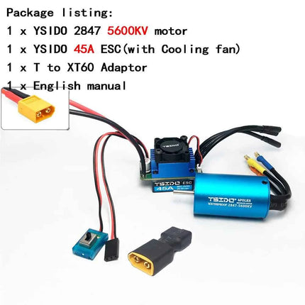 2435/2440/2838/2847 Brushless Motor 35A/45A ESC Combo for Wltoys 124016 Remo Hobby XLH Timaya Redcat 1/12 1/14 1/16 RC Boat Car